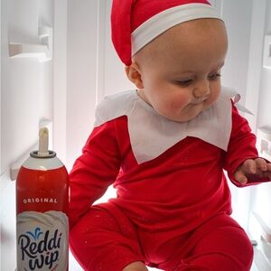 Red Baby Elf Costume